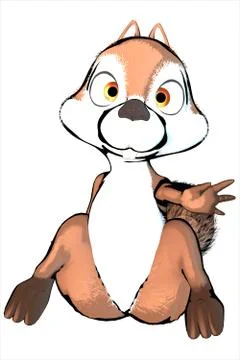 Cute Squirrel Stock Illustration