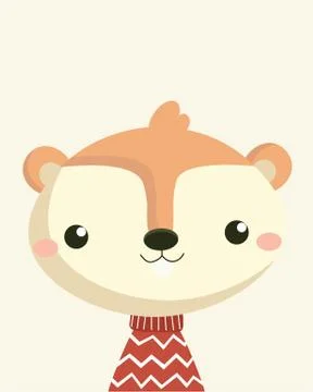 Cute squirrel. Stock Illustration