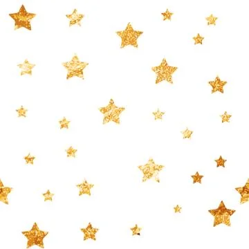 Cute Star Seamless Pattern Background Vector Illustration Illustrazione stock