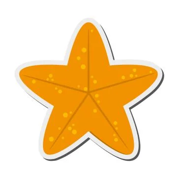 Cute starfish icon 스톡 일러스트