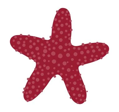 Cute starfish illustration isolated Stock Illustration