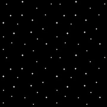 Cute starry night seamless vector pattern background illustration Stock Illustration