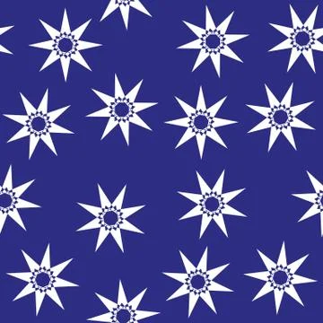 Cute stars seamless pattern. Nursery illustration, good for room decor, wall art Stock Illustration