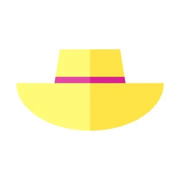 Cute summer hat vector image. Stock Illustration