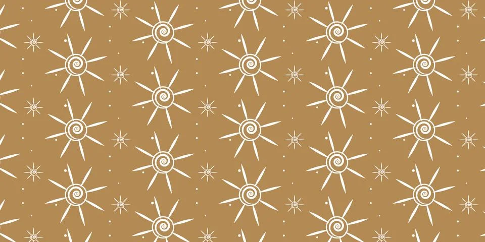 Cute Sun Pattern Background for Summer Design 库存插图