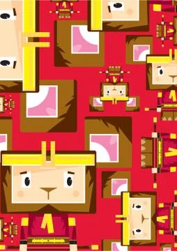 Cute Sun Wukong The Monkey King Pattern 库存插图