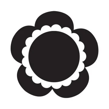 Cute sunflower icon Illustrazione stock