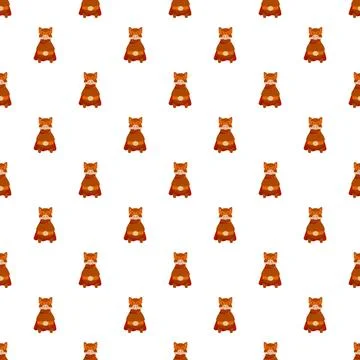 Cute superhero boars seamless pattern for kids Illustrazione stock