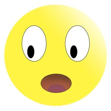 Cute Surprised on White Background. Isolated Illustration Ilustração Stock
