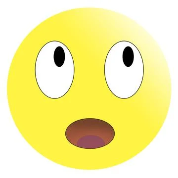 Cute Surprised on White Background. Isolated Illustration Stock Illustration