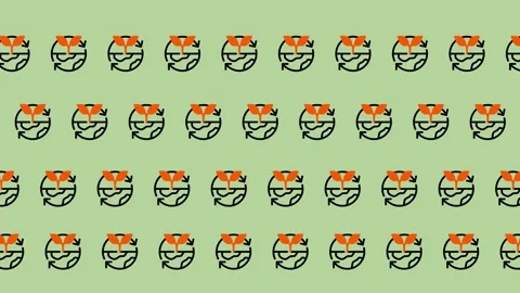 Cute Sushi Rolls Pattern on Light Green Background. Stock Footage 325383878