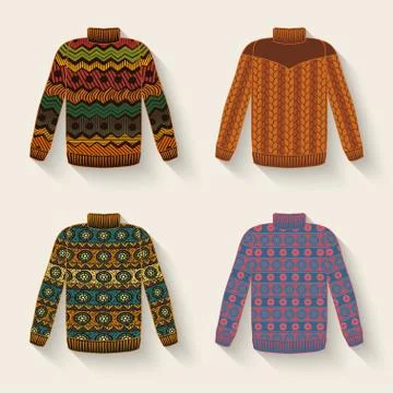 Cute sweater set Stock Illustration
