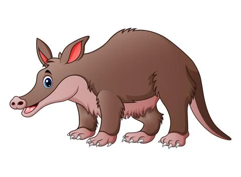 Cute tapir cartoon Stock Illustration