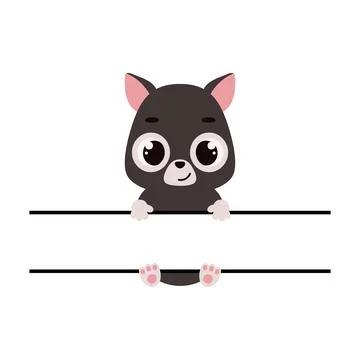 Cute Tasmanian devil split monogram. Funny cartoon character for shirt, scr.. Stock Illustration