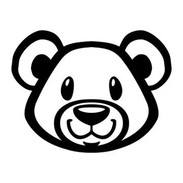 Cute Teddy Bear vector icon Stock Illustration