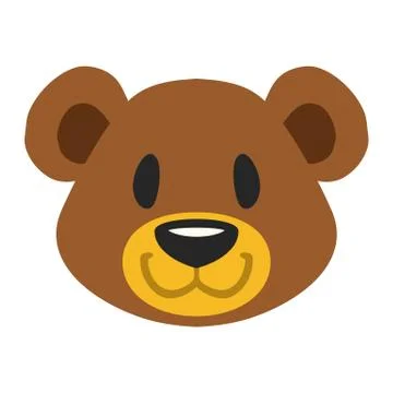 Cute Teddy Bear vector icon Stock Illustration
