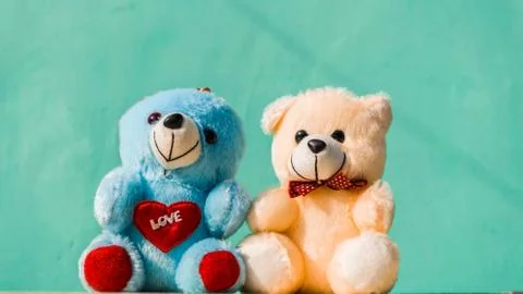 Cute teddy bears Stock Photos