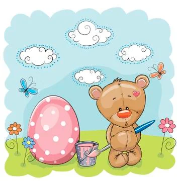 Cute Teddy Stock Illustration