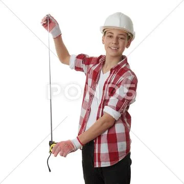 Cute teenager boy over white isolated background Stock Photos