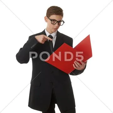Cute teenager boy over white isolated background Stock Photos