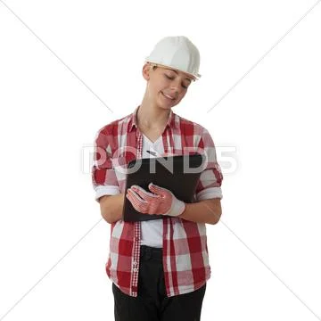 Cute teenager boy over white isolated background Stock Photos