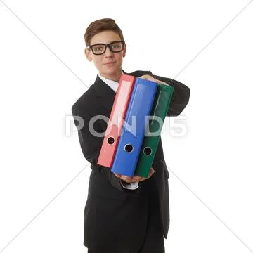 Cute teenager boy over white isolated background Stock Photos