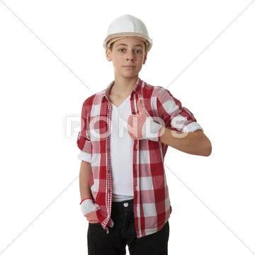 Cute teenager boy over white isolated background Stock Photos