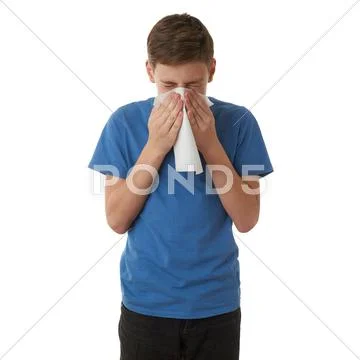 Cute teenager boy over white isolated background Stock Photos