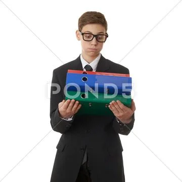 Cute teenager boy over white isolated background Stock Photos