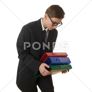 Cute teenager boy over white isolated background Stock Photos
