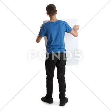 Cute teenager boy over white isolated background Stock Photos