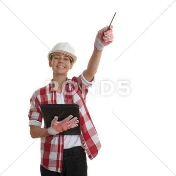 Cute teenager boy over white isolated background Stock Photos