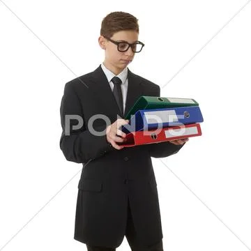 Cute teenager boy over white isolated background Stock Photos