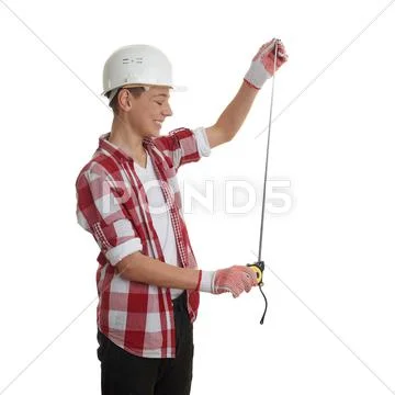 Cute teenager boy over white isolated background Stock Photos