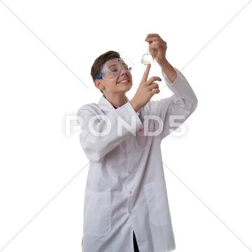 Cute teenager boy over white isolated background Stock Photos