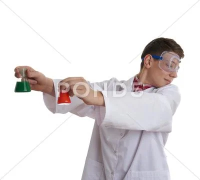 Cute teenager boy over white isolated background Stock Photos