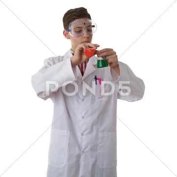 Cute teenager boy over white isolated background Stock Photos