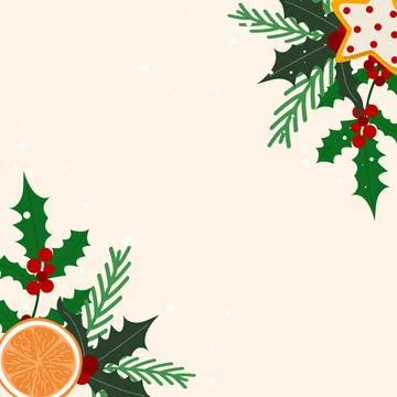 Cute template for New Years or Christmas design 库存插图