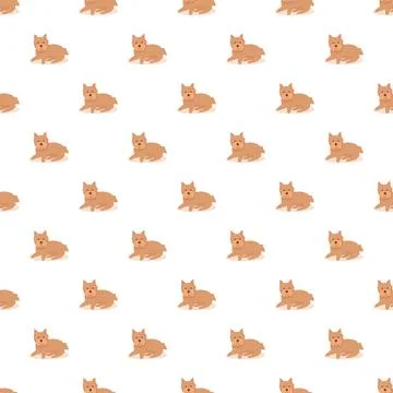 Cute terrier dog seamless repeating pattern background Illustrazione stock