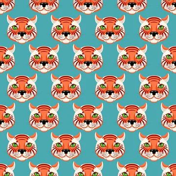 Cute tiger Stock Illustration