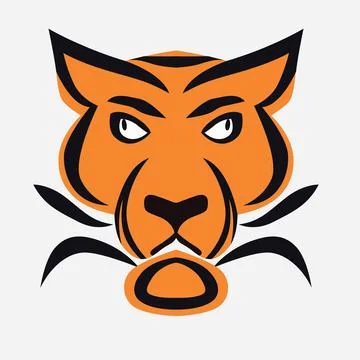 Cute tiger Logo, Predator logo, zoo Vector, Wild Animal vector, tiger vector イラスト素材