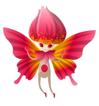 Cute tiny fairy 스톡 일러스트