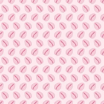 Cute Tiny Pink Polka Dot Seashells on Pale Pink Seamless Pattern Background Illustrazione stock