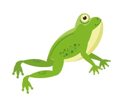 Cute toad mascot Stock Illustration