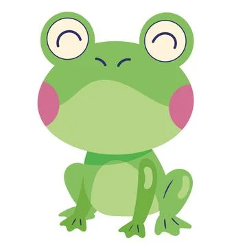 Cute toad spring Illustrazione stock