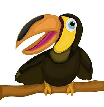 Cute toucan bird イラスト素材