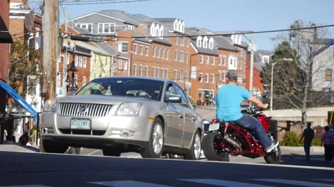 CUTE TOWN TRAFFIC Video stock 181948371