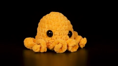 Cute Toy Octopus Stock Footage 332648025