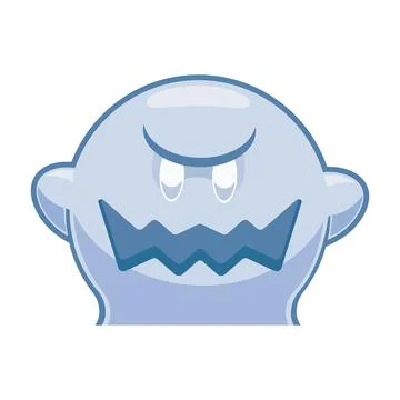 Cute transparent ghost spirit. Vector Stock Illustration
