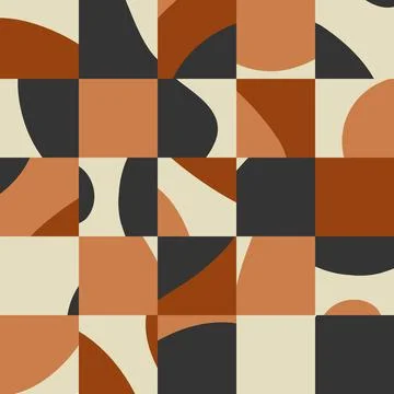 Cute trendy motley seamless pattern with abstract paper cut elements shape Illustrazione stock